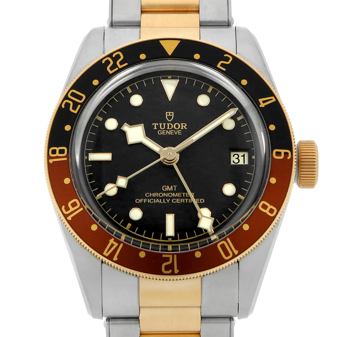 Tudor(チュードル)のチューダー ヘリテージ ブラックベイ GMT 79833MN メンズ 中古 腕時計 メンズの時計(腕時計(アナログ))の商品写真