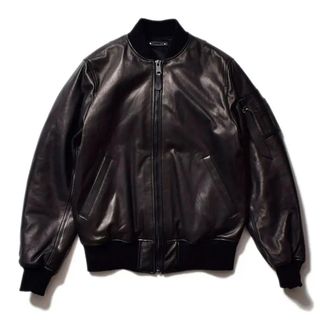 マインデニム(MINEDENIM)のマインデニム Sheep Leather MA-1 レザー 2 ボンバー(レザージャケット)