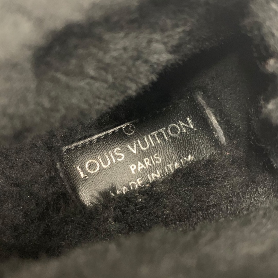 LOUIS VUITTON(ルイヴィトン)のルイヴィトン LOUIS VUITTON ブーツ ショートブーツ ブーティ モノグラム レースアップ ウェッジソール スエード ムートン ブラック レディースの靴/シューズ(ブーツ)の商品写真