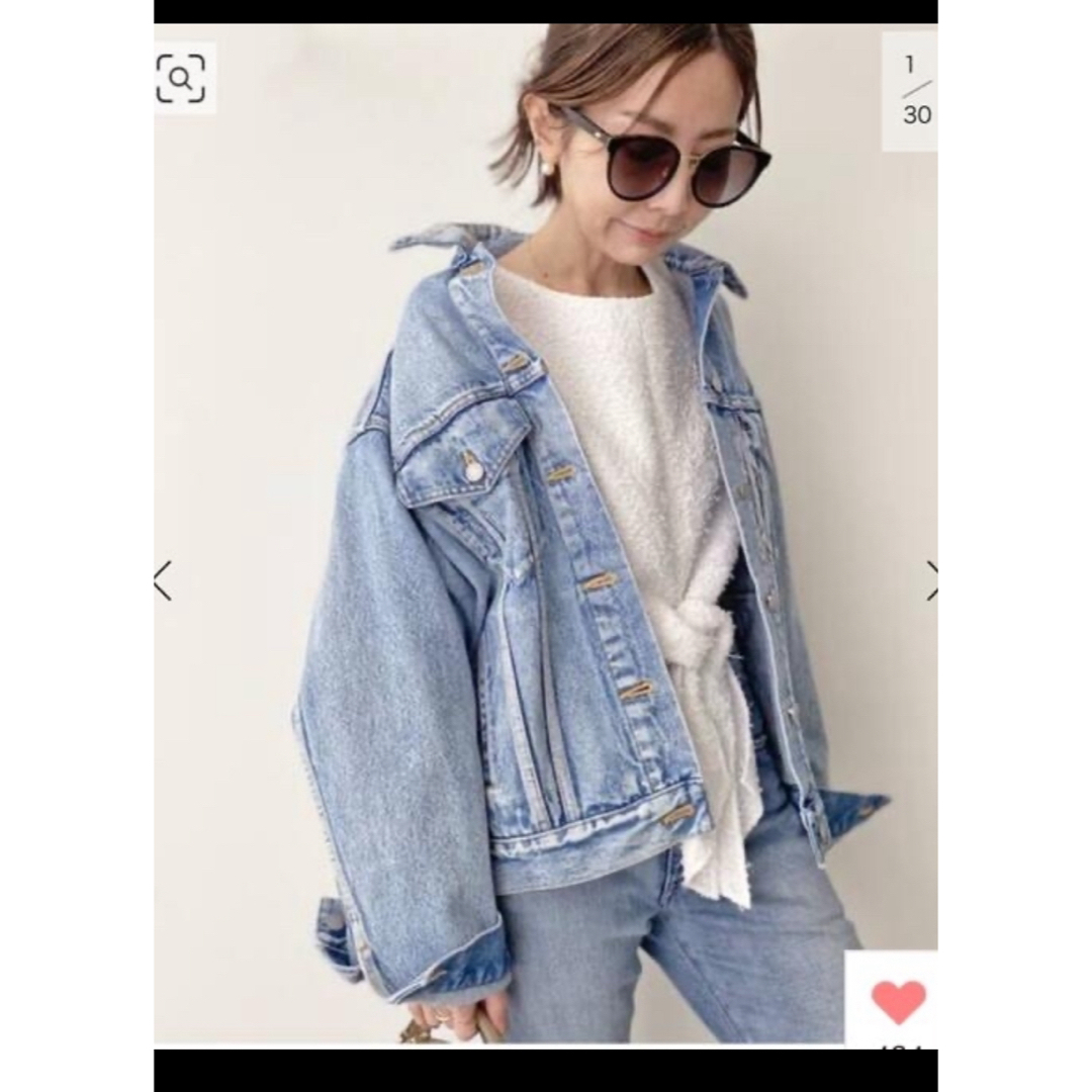 L'Appartement DEUXIEME CLASSE(アパルトモンドゥーズィエムクラス)の美品 L'Appartement Boys denim Jacket レディースのジャケット/アウター(Gジャン/デニムジャケット)の商品写真