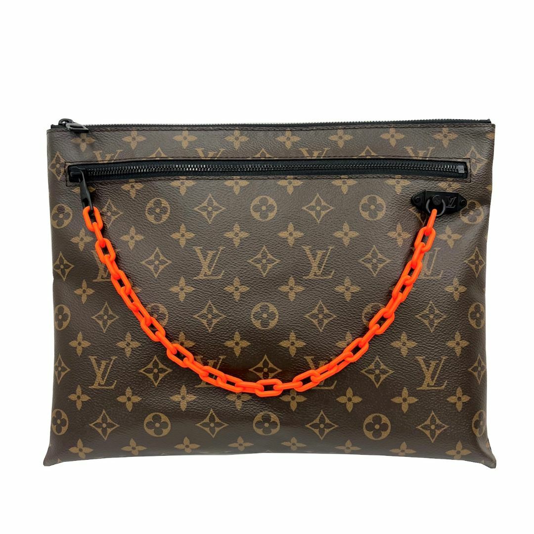 LOUIS VUITTON(ルイヴィトン)のルイ ヴィトン LOUIS VUITTON ポシェット A4 ヴァージルアブロー クラッチバッグ モノグラム ソーラーレイ ブラウン オレンジ 茶 M44484 TN0149 メンズ メンズのバッグ(セカンドバッグ/クラッチバッグ)の商品写真