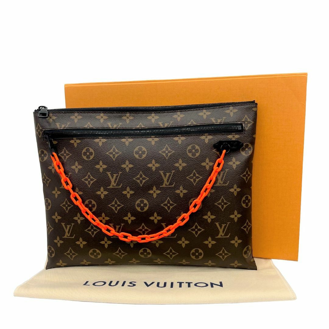 LOUIS VUITTON(ルイヴィトン)のルイ ヴィトン LOUIS VUITTON ポシェット A4 ヴァージルアブロー クラッチバッグ モノグラム ソーラーレイ ブラウン オレンジ 茶 M44484 TN0149 メンズ メンズのバッグ(セカンドバッグ/クラッチバッグ)の商品写真