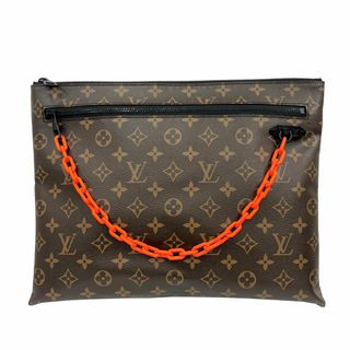 ルイヴィトン(LOUIS VUITTON)のルイ ヴィトン LOUIS VUITTON ポシェット A4 ヴァージルアブロー クラッチバッグ モノグラム ソーラーレイ ブラウン オレンジ 茶 M44484 TN0149 メンズ(セカンドバッグ/クラッチバッグ)