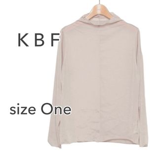 ケービーエフ(KBF)のKBF シースルーハイネックカットソー ベージュ(シャツ/ブラウス(長袖/七分))