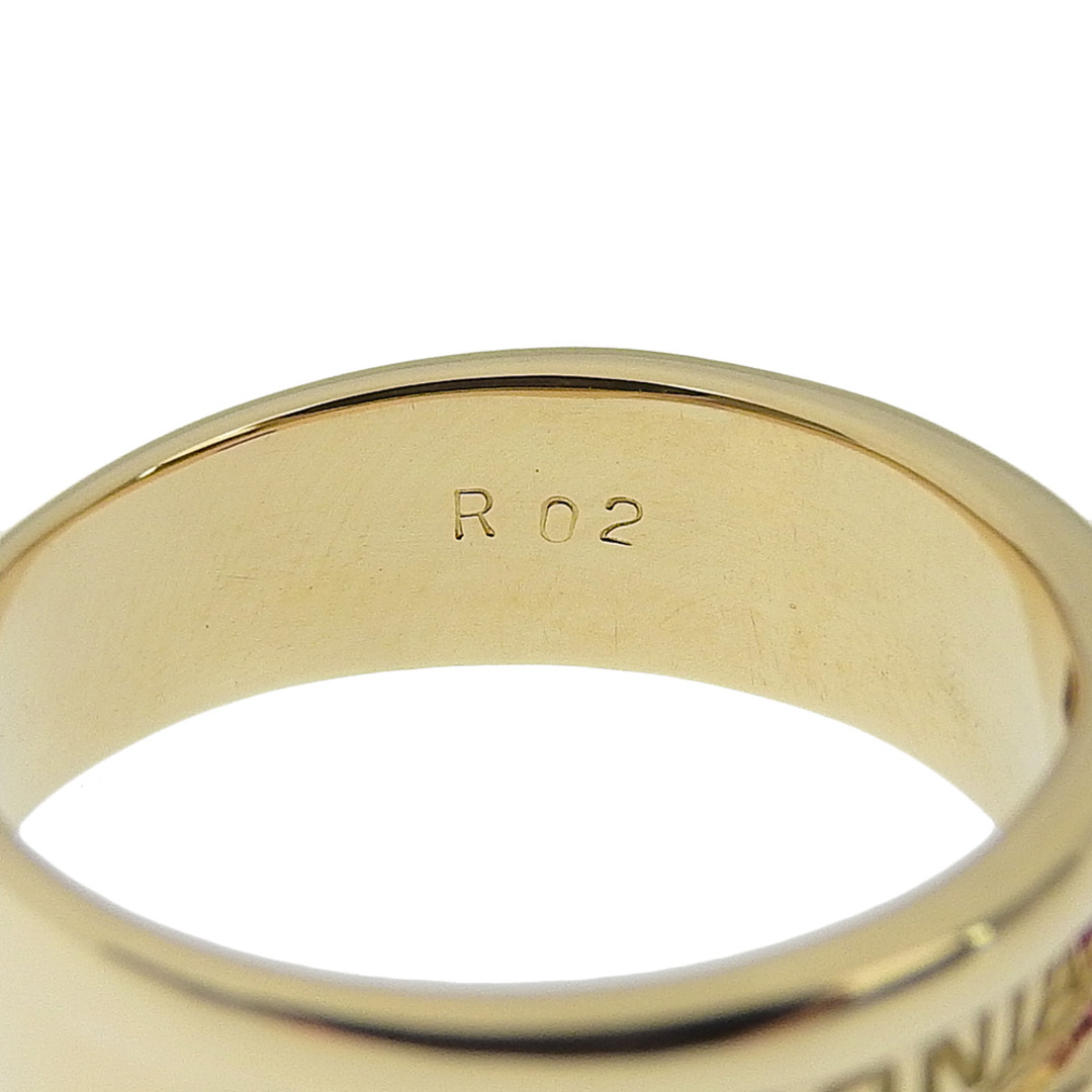 SONIA RYKIEL(ソニアリキエル)の【Sonia Rykiel】ソニアリキエル ロゴ K18イエローゴールド×ルビー 11号 R0.2 約5.0g レディース リング・指輪 レディースのアクセサリー(リング(指輪))の商品写真