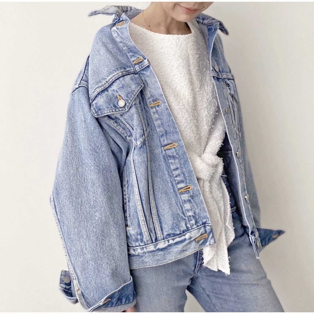 L'Appartement DEUXIEME CLASSE(アパルトモンドゥーズィエムクラス)のL'appartement  Boys denim Jacket レディースのジャケット/アウター(Gジャン/デニムジャケット)の商品写真