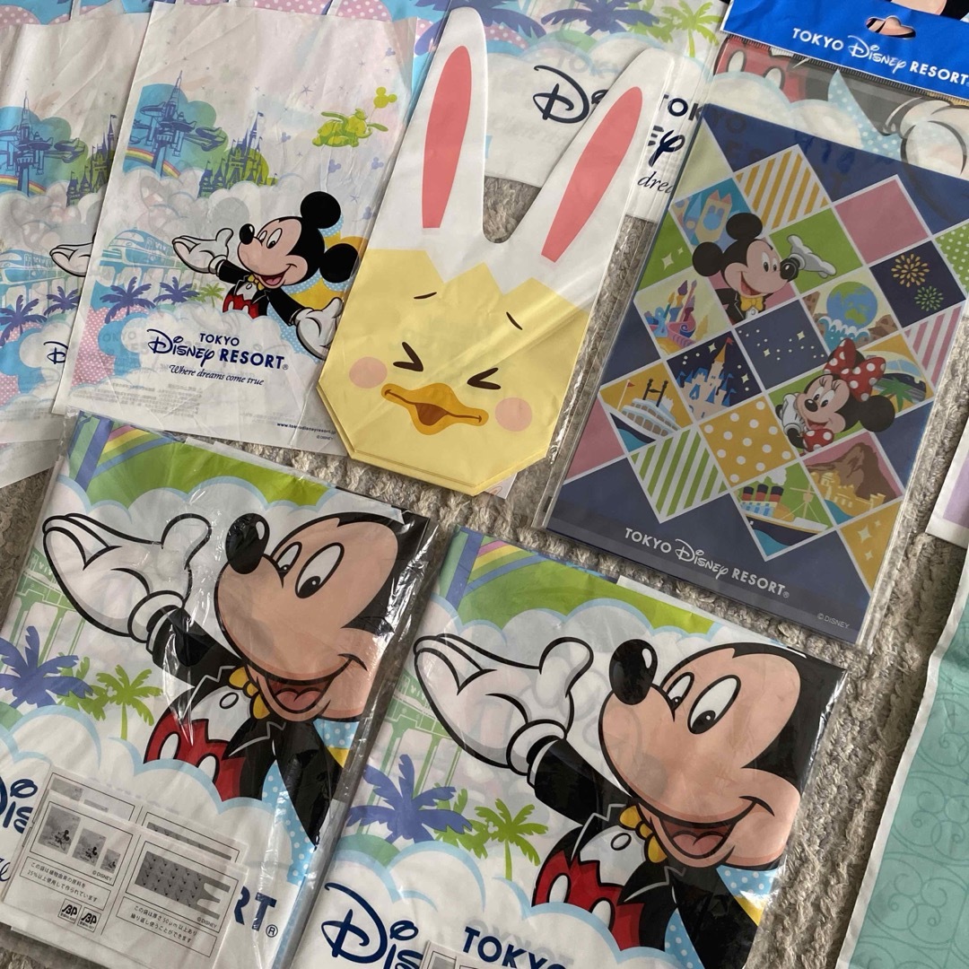 Disney(ディズニー)のDisney ディズニーリゾート　ショッパーまとめ売り レディースのバッグ(ショップ袋)の商品写真