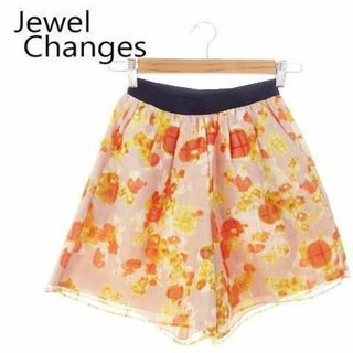 ジュエルチェンジズ(Jewel Changes)のジュエルチェンジズ キュロット 総柄 36 ピンク 210430YH2A(キュロット)