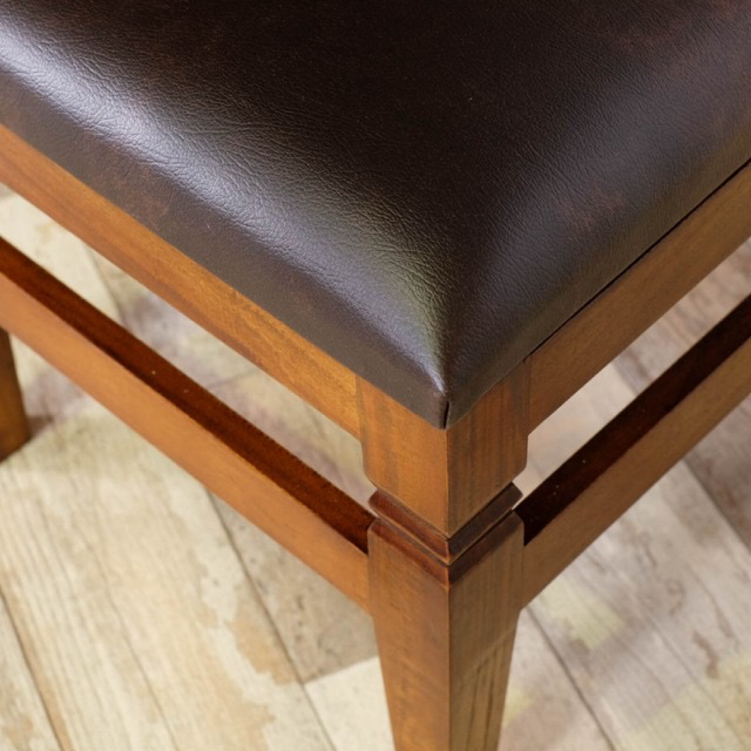 M新品 アジアン チェア カントリー イス 椅子 アンティーク コロニアル 木製
