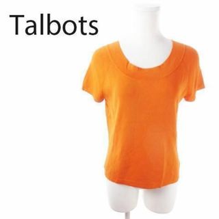 タルボット(TALBOTS)のタルボット ニット セーター 半袖 M オレンジ 220329AO15A(ニット/セーター)