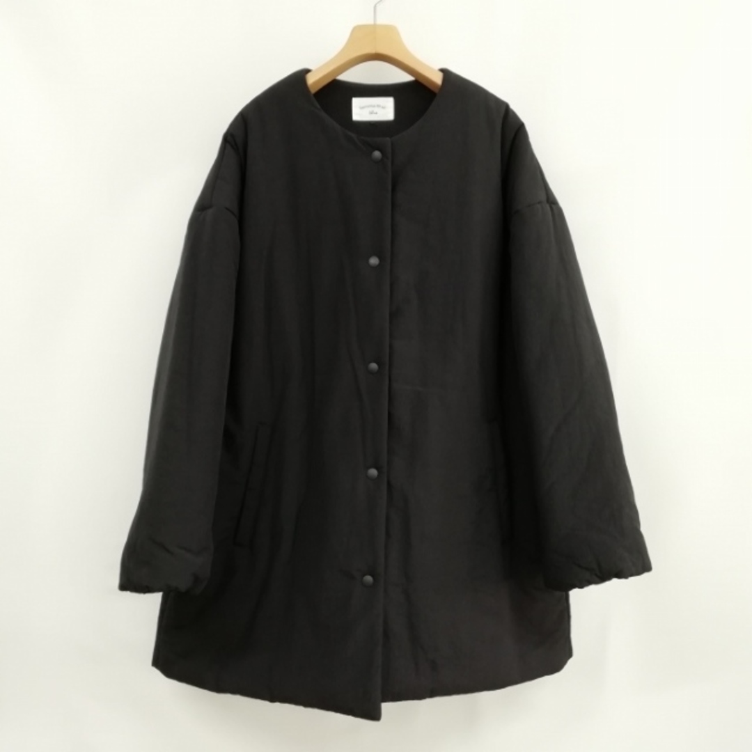 SM2(サマンサモスモス)のblue 美品 中綿 ノーカラー コート オーバーサイズ FREE ブラック レディースのジャケット/アウター(その他)の商品写真