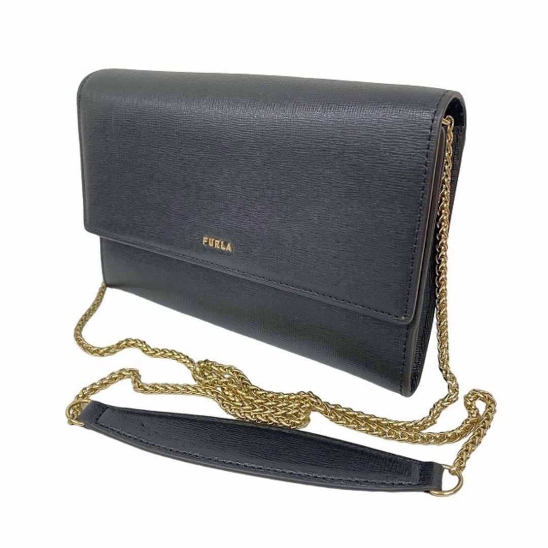 Furla(フルラ)のフルラ FURLA BABYLON CHAIN WALLET 長財布 黒 レディースのバッグ(ショルダーバッグ)の商品写真