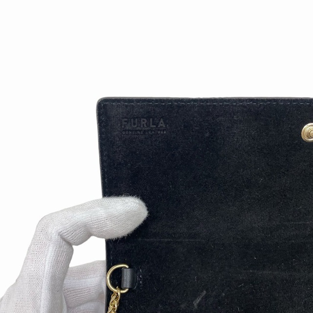 Furla(フルラ)のフルラ FURLA BABYLON CHAIN WALLET 長財布 黒 レディースのバッグ(ショルダーバッグ)の商品写真