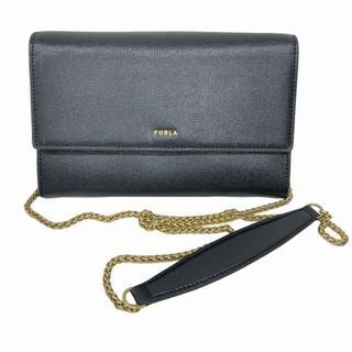 フルラ(Furla)のフルラ FURLA BABYLON CHAIN WALLET 長財布 黒(ショルダーバッグ)