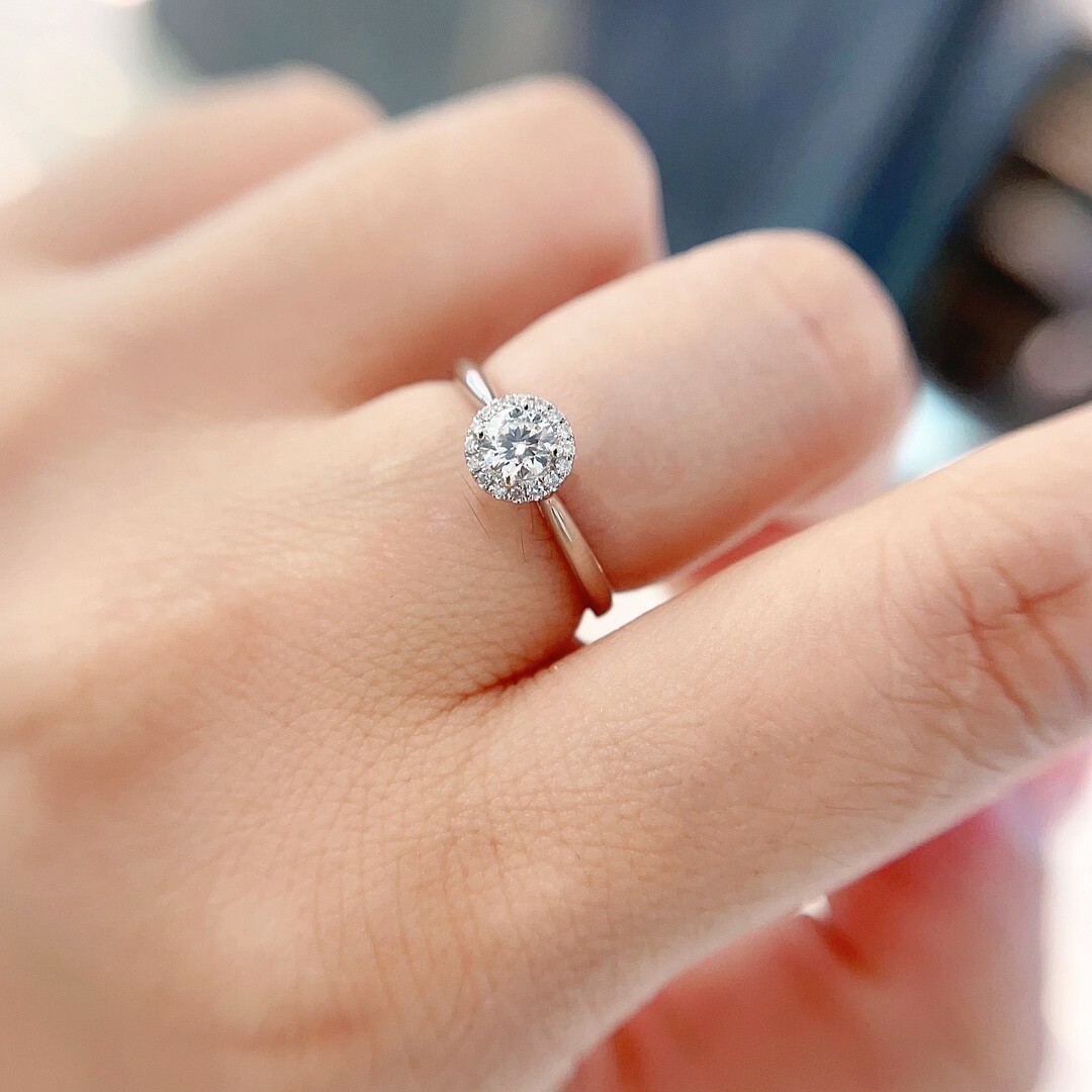 天然ダイヤモンドリング0.3ct　k18 レディースのアクセサリー(リング(指輪))の商品写真