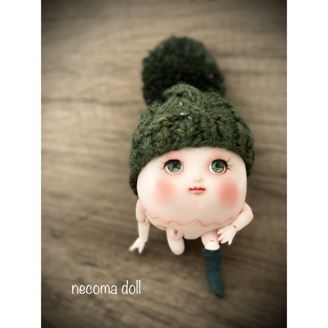 【necoma doll】キモカワたまごちゃん◆ノーマル◆グリーンハンドメイド