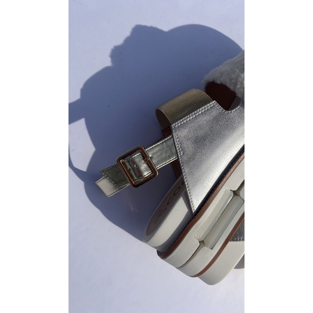 coca(コカ)の121018 アウトレット coca ボア ダブルベルト 厚底 スポーツサンダル レディースの靴/シューズ(サンダル)の商品写真