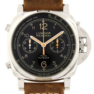 パネライ(PANERAI)のパネライ ルミノール1950PCYC3DAYSクロノフライバックアッチャイオ PAM00653 SS 自動巻(腕時計(アナログ))