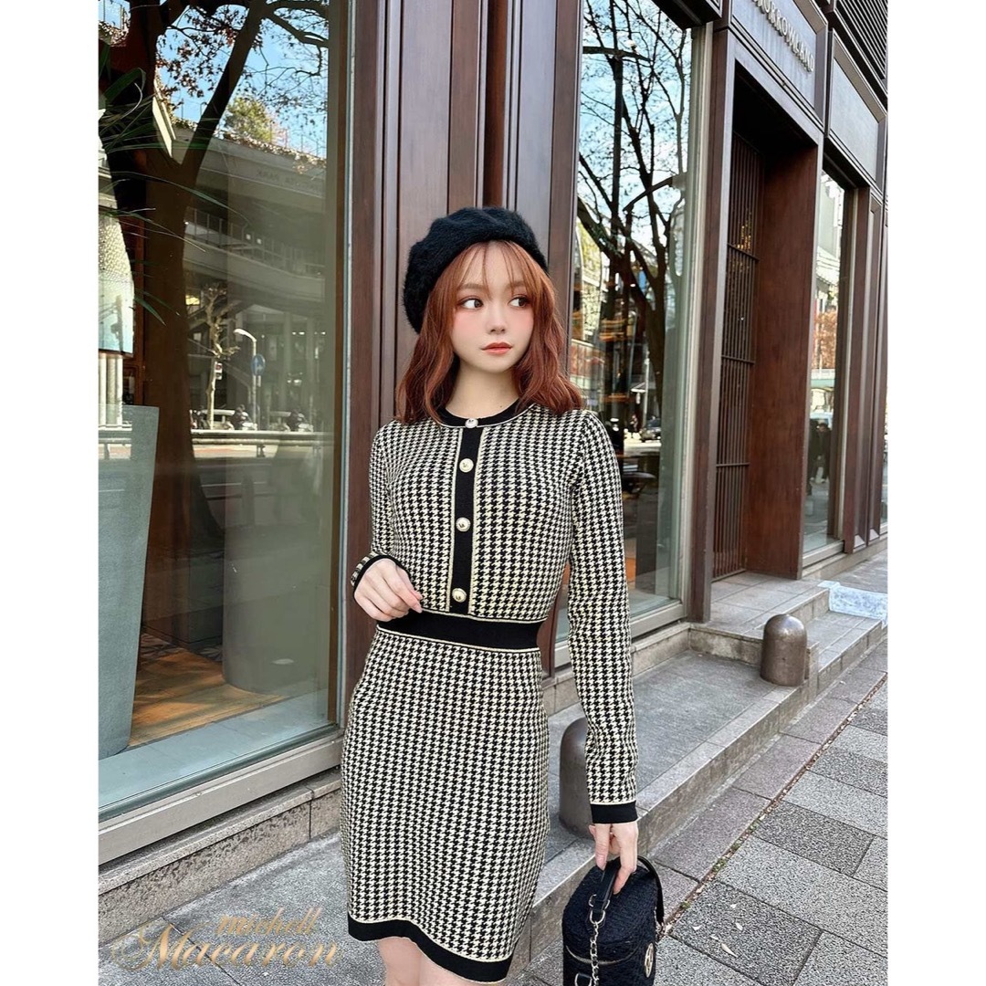 ミシェルマカロンニットロングワンピースXSグレージュ - ロングワンピース ミシェルマカロンニットロングワンピースXSグレージュ - ロングワンピース