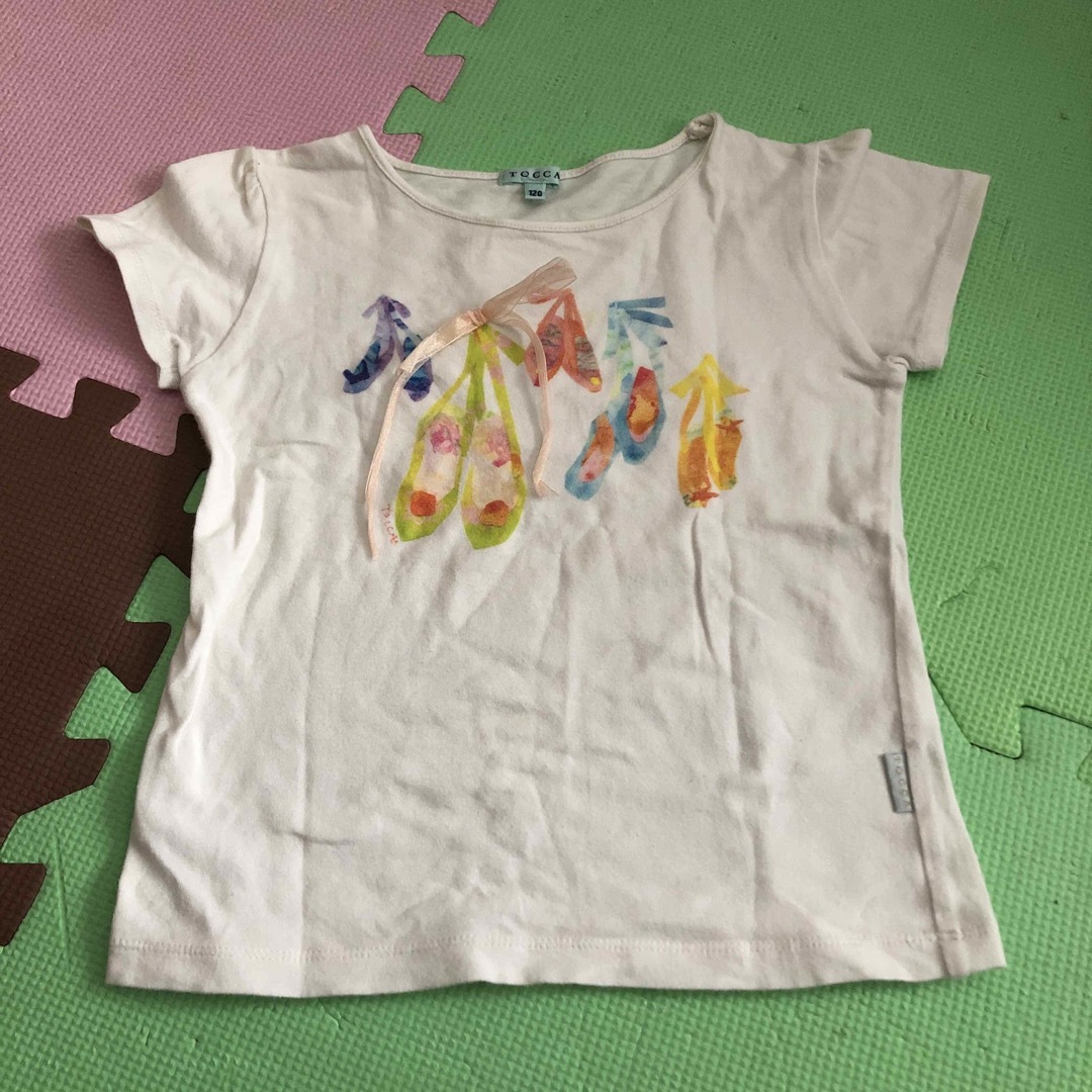 TOCCA(トッカ)のtocca バレエシューズ柄Tシャツ キッズ/ベビー/マタニティのキッズ服女の子用(90cm~)(Tシャツ/カットソー)の商品写真