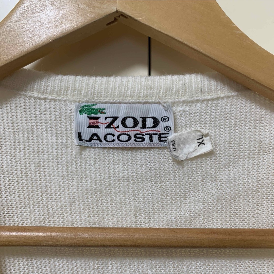 LACOSTE(ラコステ)のLACOSTE　ラコステ　ニット　Orlon acrylic 100%　当時物 メンズのトップス(ニット/セーター)の商品写真