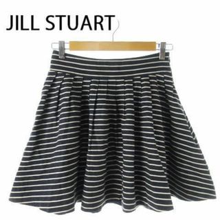 ジルスチュアート(JILLSTUART)のジルスチュアート ミニスカート フレア ボーダー 2 211118AO19A(ミニスカート)