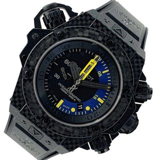 ウブロ(HUBLOT)の　ウブロ HUBLOT キングパワー　オーシャノ　グラフィック1000　カーボン　ブラック文字盤　クロノグラフ　世界限定1000本 732.QX.1140.RX カーボン×ラバー 自動巻き メンズ 腕時計(その他)