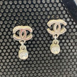 CHANEL - シャネル CHANEL B14P ラウンド ピアス 丸 シャンパン ...