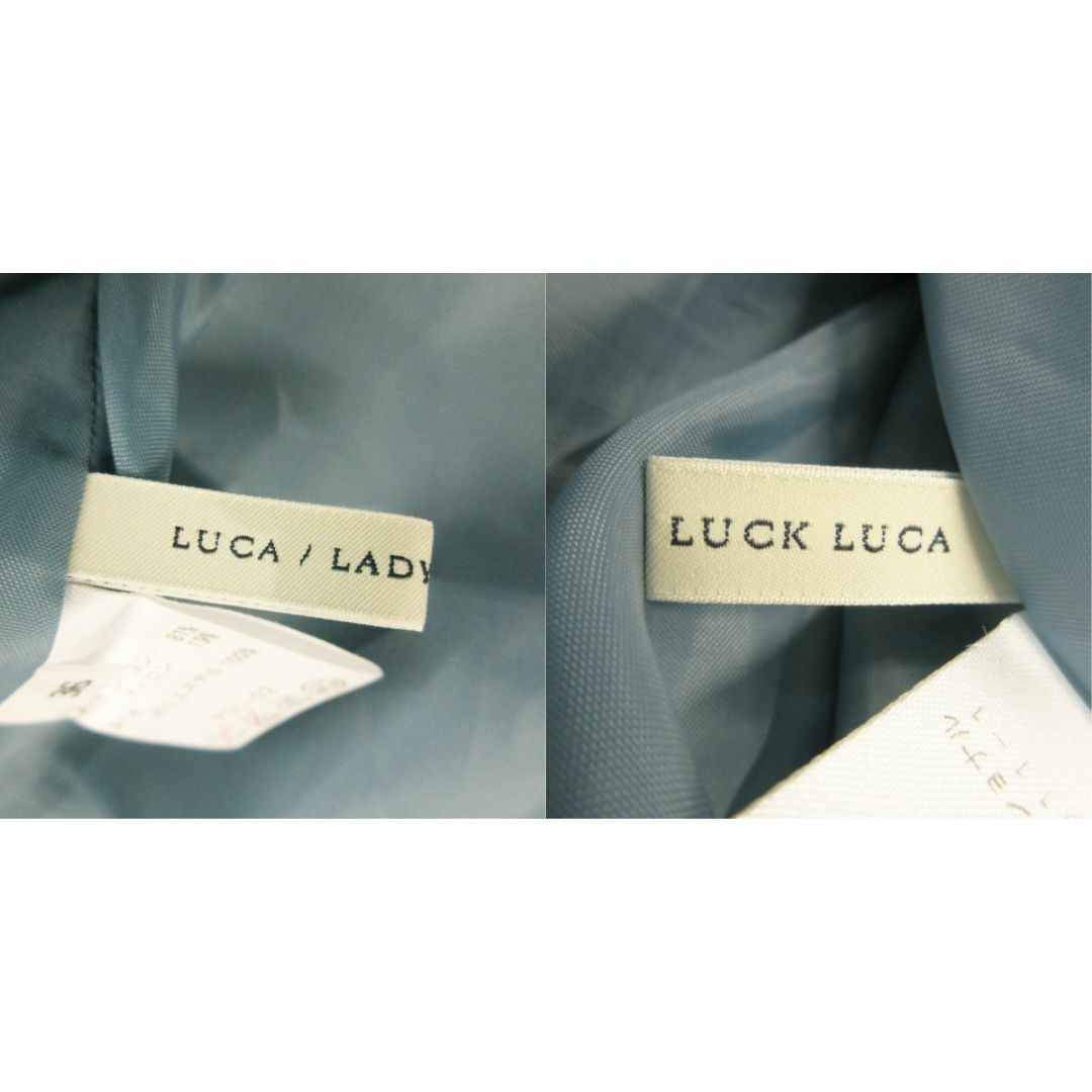 LUCA/LADY LUCK LUCA(ルカレディラックルカ)のルカレディラックルカ ひざ丈スカート フレア 36 青 211122AH13A レディースのスカート(ひざ丈スカート)の商品写真