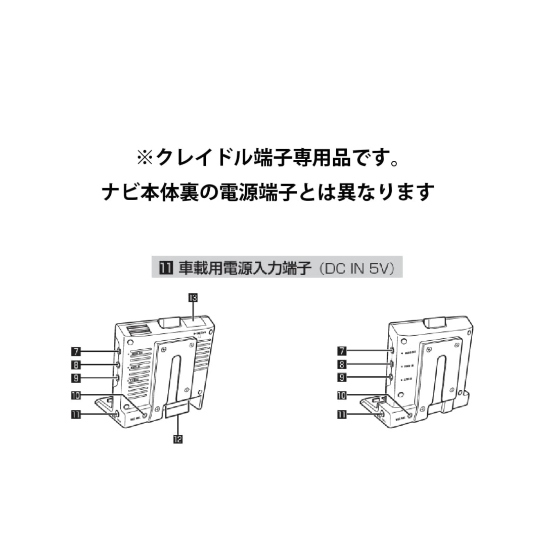 カロッツェリア(カロッツェリア)のカロッツェリアポータブルナビ用・シガープラグコード●互換品◎中古美品 自動車/バイクの自動車(カーナビ/カーテレビ)の商品写真