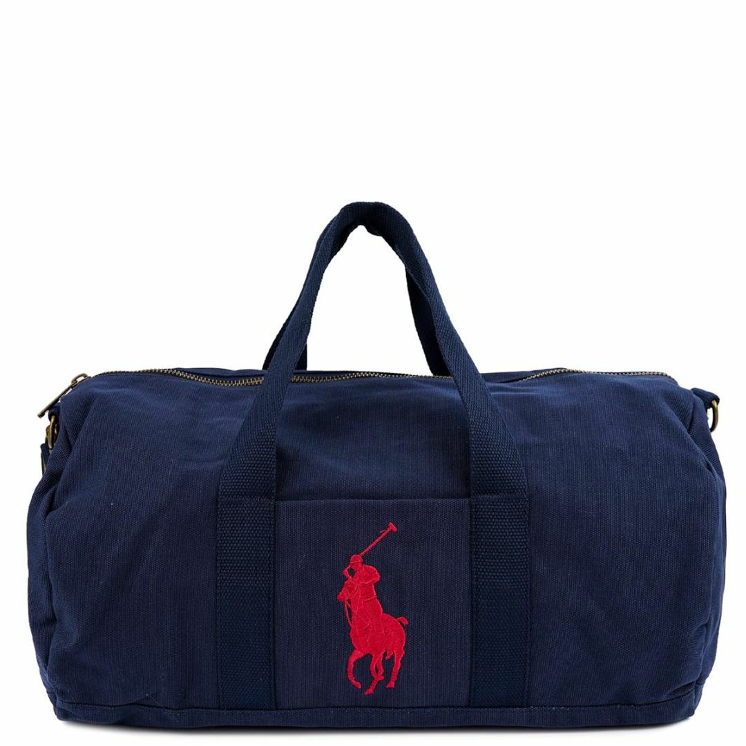 POLO RALPH LAUREN(ポロラルフローレン)のPolo Ralph Lauren ポロラルフローレン ボストンバッグ 9AR025 polo ralph lauren boston bag 男女兼用 ネイビー×レッド レディースのバッグ(ボストンバッグ)の商品写真