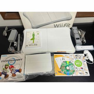 ウィー(Wii)のNintendo ニンテンドー Wii 本体 RVL-001 wii fit(家庭用ゲーム機本体)