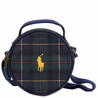 ポロラルフローレン(POLO RALPH LAUREN)のPolo Ralph Lauren ポロラルフローレン ショルダーバッグ 4AR106 POLO ROUND HANDBAG レディース ジュニア ネイビー×イエロー(ショルダーバッグ)