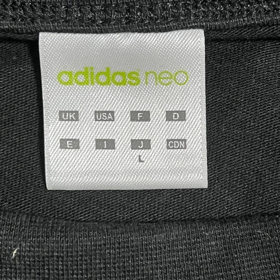 adidas(アディダス)のadidas アディダス 美品 半袖Tシャツ 黒 全面プリント プルオーバー レディースのトップス(Tシャツ(半袖/袖なし))の商品写真