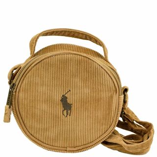 ポロラルフローレン(POLO RALPH LAUREN)のPolo Ralph Lauren ポロラルフローレン ショルダーバッグ 4AR113 POLO ROUND HANDBAG レディース ジュニア キャメル×ブラウン(ショルダーバッグ)