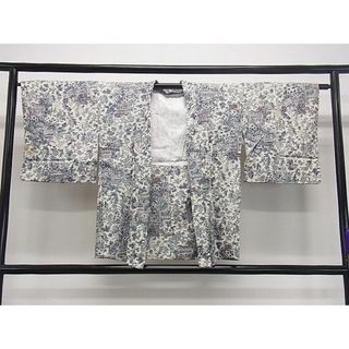 平和屋1■羽織　風景文　銀彩　逸品　dy7590(着物)