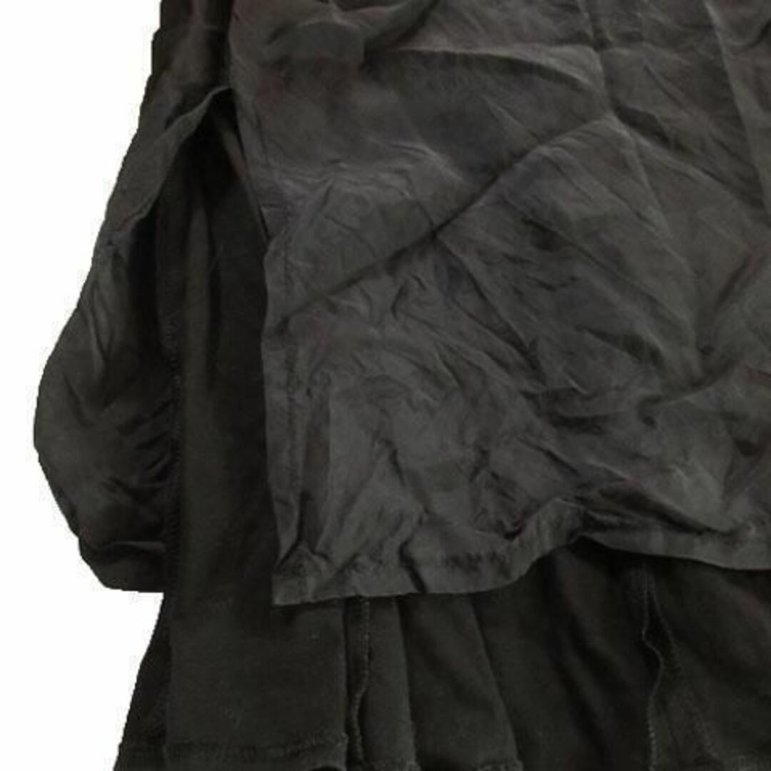 ROPE’(ロペ)のロペ スカート フレア ひざ丈 ストレッチ 9 黒 211201AH3A レディースのスカート(ひざ丈スカート)の商品写真