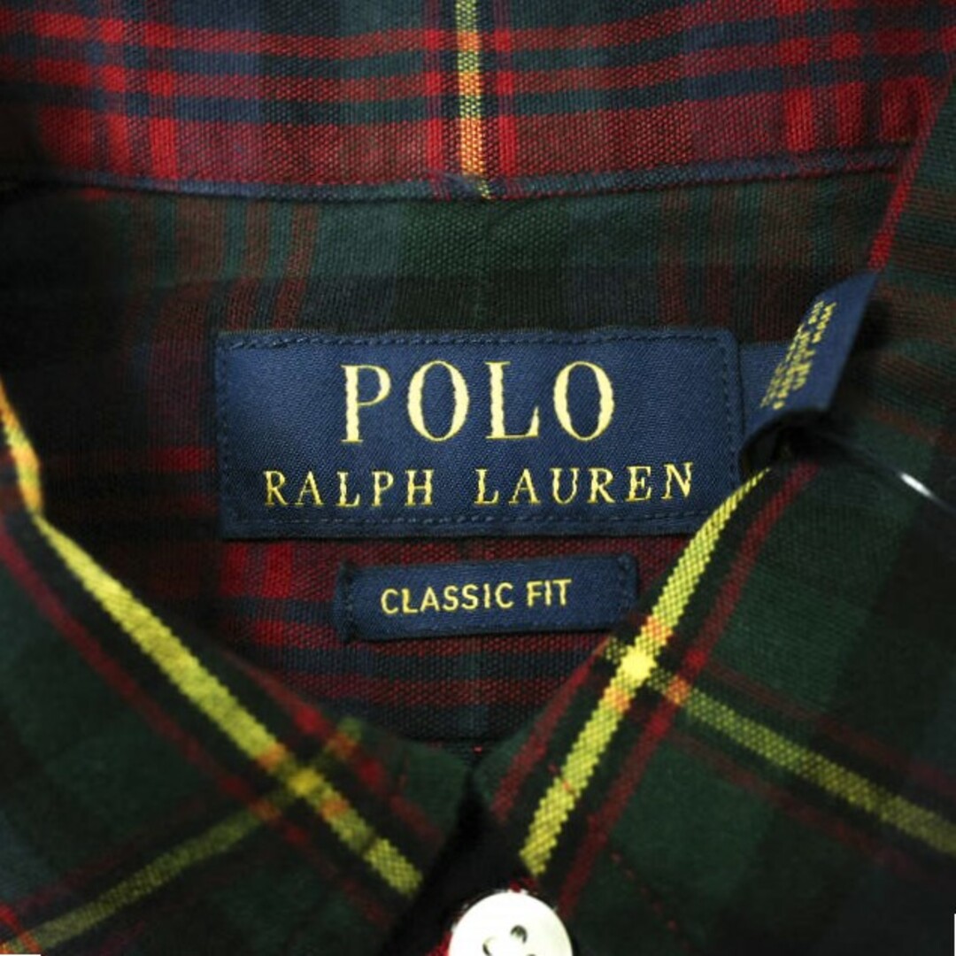 POLO RALPH LAUREN(ポロラルフローレン)のPOLO RALPH LAUREN ポロ・ラルフローレン 23AW クラシックフィット プラッドオックスフォードシャツ MNPOWOV16823174999 M RED 長袖 チェック BD トップス【新古品】【中古】【POLO RALPH LAUREN】 メンズのトップス(シャツ)の商品写真