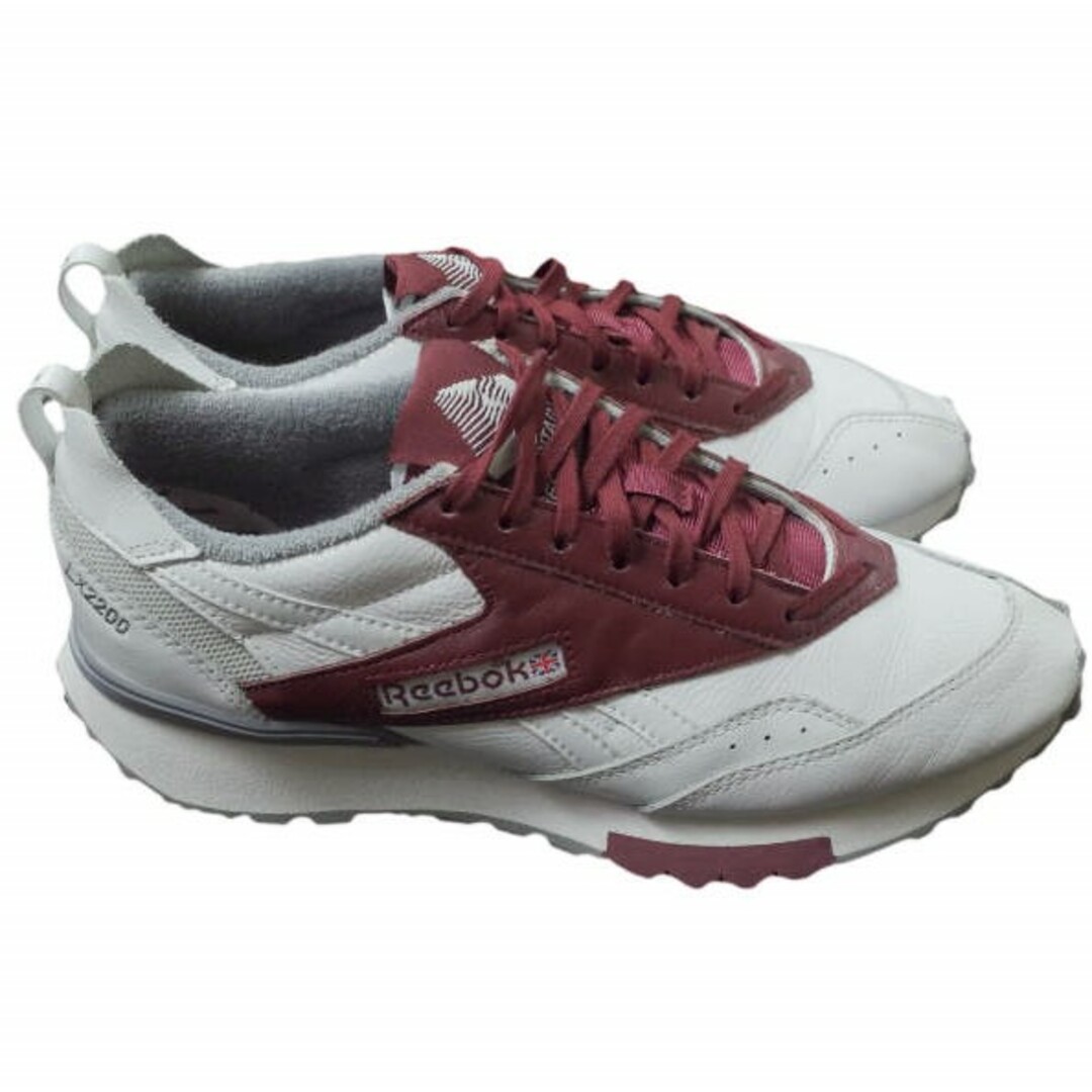 MOUNTAIN RESEARCH(マウンテンリサーチ)のMOUNTAIN RESEARCH x Reebok マウンテンリサーチ リーボック 22AW 別注 LX2200 MR HP9729 US9.5(27.5cm) CLOUD WHITE/CLASSIC BURGUNDY/PURE GREY スニーカー シューズ【中古】【MOUNTAIN RESEARCH × Reebok】 メンズの靴/シューズ(スニーカー)の商品写真