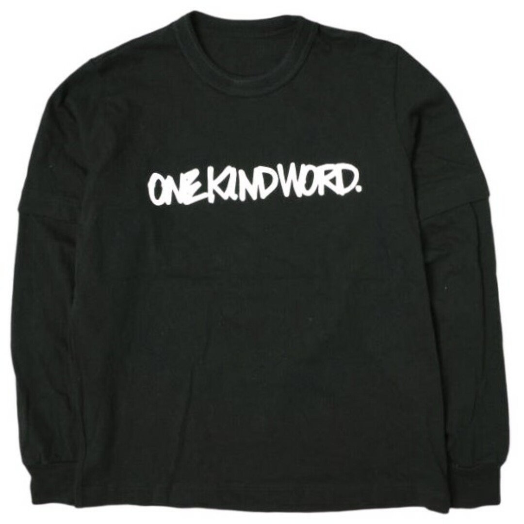 sacai(サカイ)のsacai サカイ 23SS Eric Haze ONEKINDWORD. L/S T-shirt ロゴプリント ロングスリーブTシャツ 23-0467S 1 BLACK 長袖 トップス【中古】【sacai】 メンズのトップス(Tシャツ/カットソー(七分/長袖))の商品写真