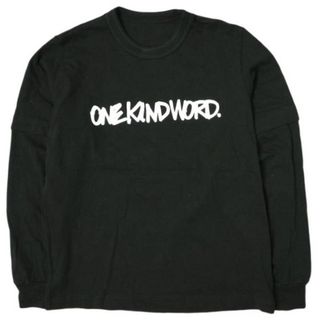 サカイ(sacai)のsacai サカイ 23SS Eric Haze ONEKINDWORD. L/S T-shirt ロゴプリント ロングスリーブTシャツ 23-0467S 1 BLACK 長袖 トップス【中古】【sacai】(Tシャツ/カットソー(七分/長袖))