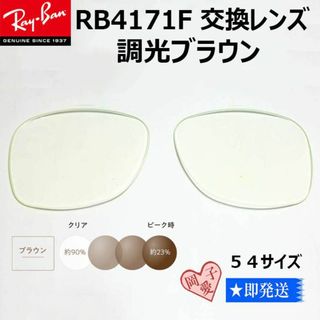 レイバン(Ray-Ban)の■RB4171F用　54サイズ 交換レンズ■レイバン サングラス　調光ブラウン(サングラス/メガネ)