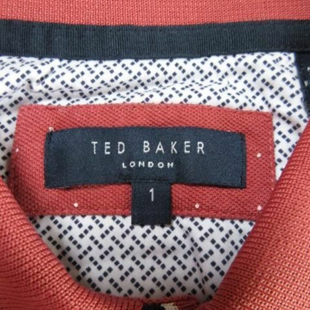 TED BAKER(テッドベイカー)のテッドベーカー 半袖ポロシャツ 鹿の子 ドット 1 赤 210511IK1A メンズのトップス(ポロシャツ)の商品写真