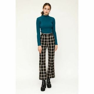 スライ(SLY)の【定価9,889】SLY　スライ　GINNY PLAID HW FLARE PT(カジュアルパンツ)