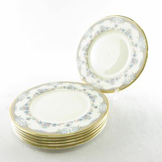 ミントン(MINTON)の美品 MINTON ミントン AVONLEA アボンリー 中皿 6枚 20cmプレート セット 英国 金彩 SY8183A1 (食器)