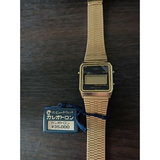 CASIO - カシオトロン 53CGS-18B-5 18金メッキ 未使用 レア CASIO - カシオトロン 53CGS-18B-5 18金メッキ 未使用 レア