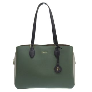 フルラ／FURLA バッグ トートバッグ 鞄 ハンドバッグ レディース 女性 女性用レザー 革 本革 グリーン 緑  ウィークエンドトート 肩掛け ワンショルダーバッグ ユニセックス 男女兼用