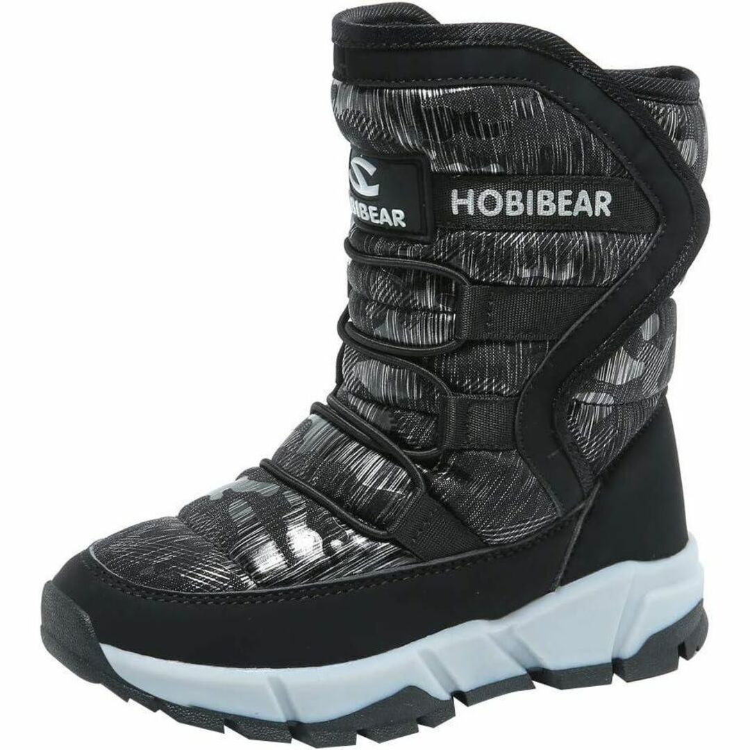 HOBIBEAR スノーブーツ キッズ ジュニア ウインター 22.5cm キッズ/ベビー/マタニティのベビー靴/シューズ(~14cm)(ブーツ)の商品写真