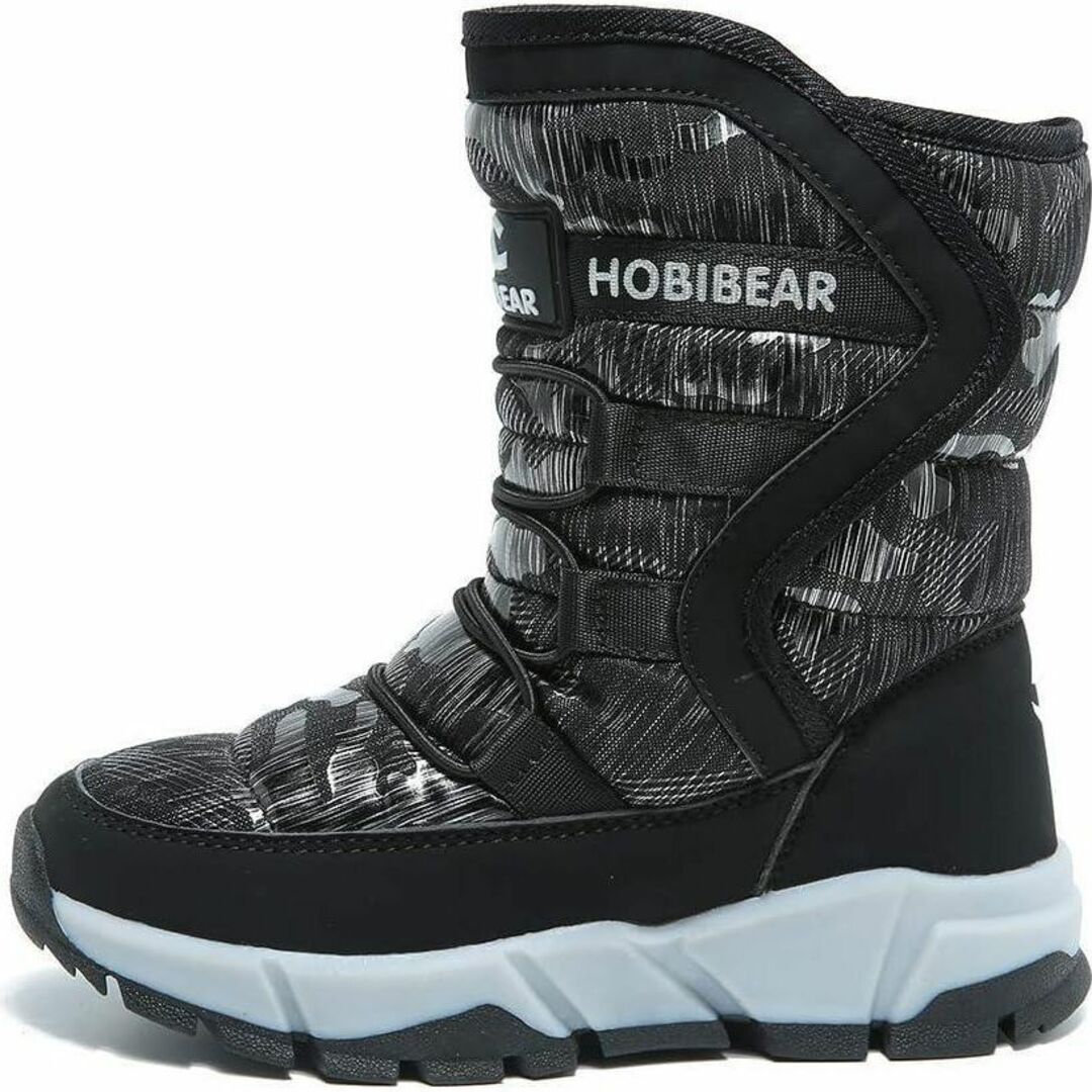 HOBIBEAR スノーブーツ キッズ ジュニア ウインター 22.5cm キッズ/ベビー/マタニティのベビー靴/シューズ(~14cm)(ブーツ)の商品写真