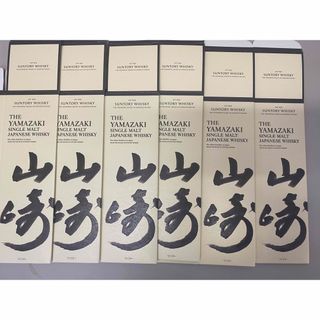 山崎シングルモルト　カートン空箱化粧箱　6枚セット(ウイスキー)